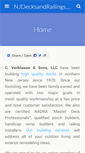 Mobile Screenshot of njdecksandrailings.com